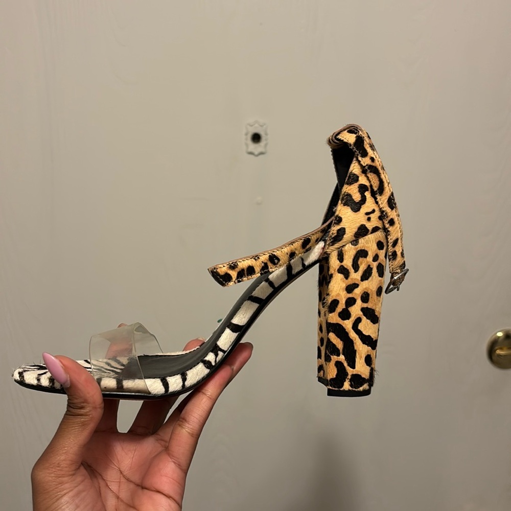Multi animal print size 10 heels about 3.5-4 inches Steve Madden.